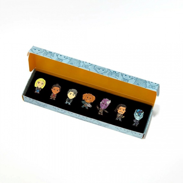 Doctor Who Flux Chibi Style 7 Pin Badge Collection Set